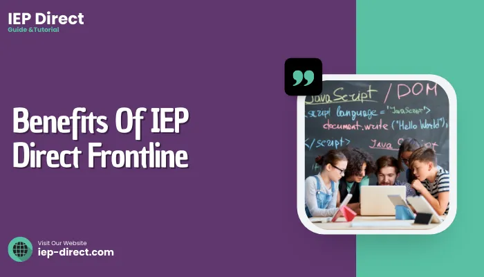 Benefits Of IEP Direct Frontline